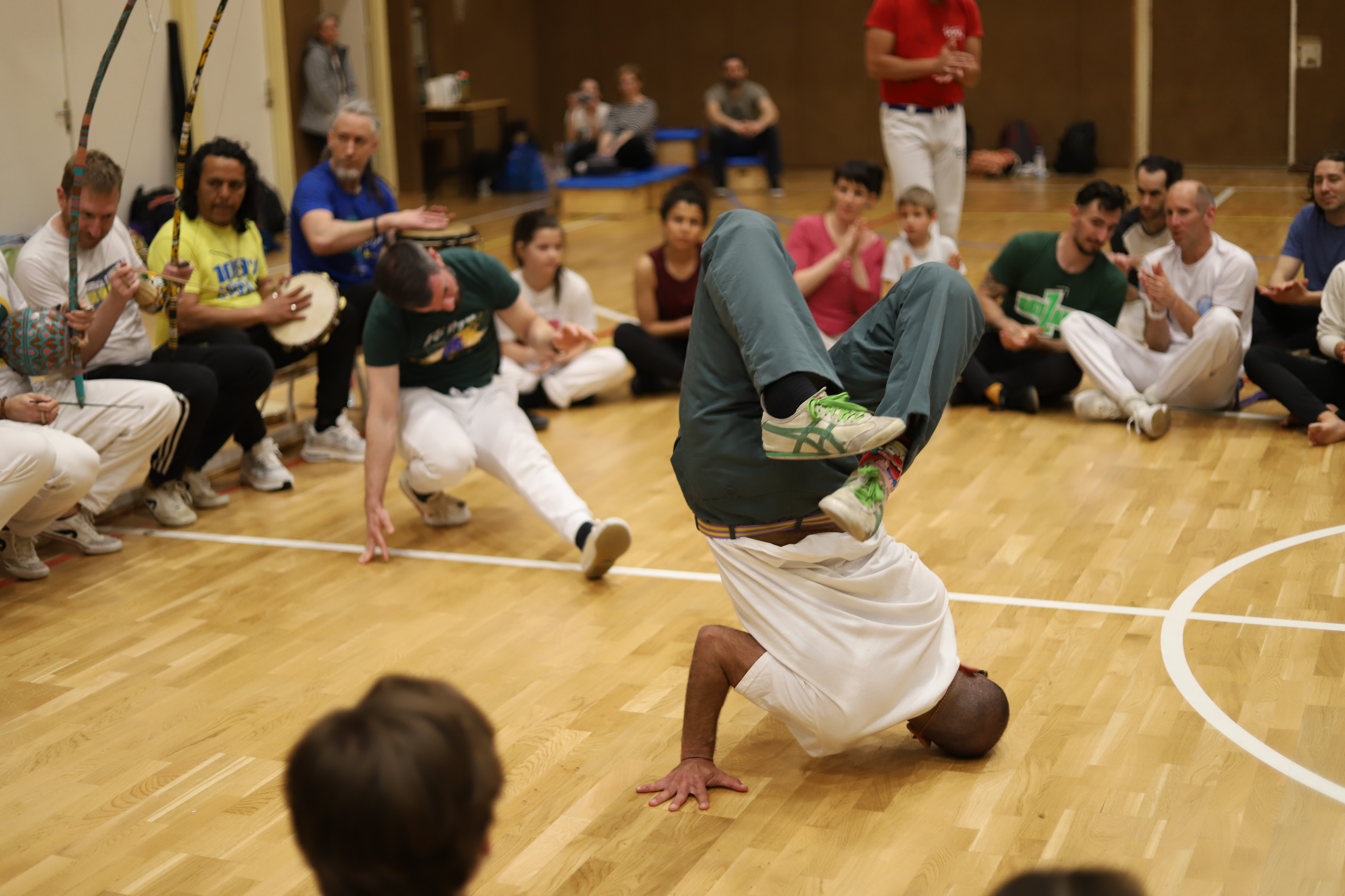 A traditional Capoeira roda with music, singing and movement